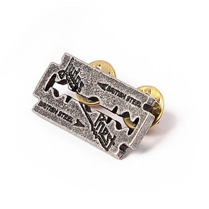 Judas Priest Razorblade Pin Badge Pewter Pin Badge