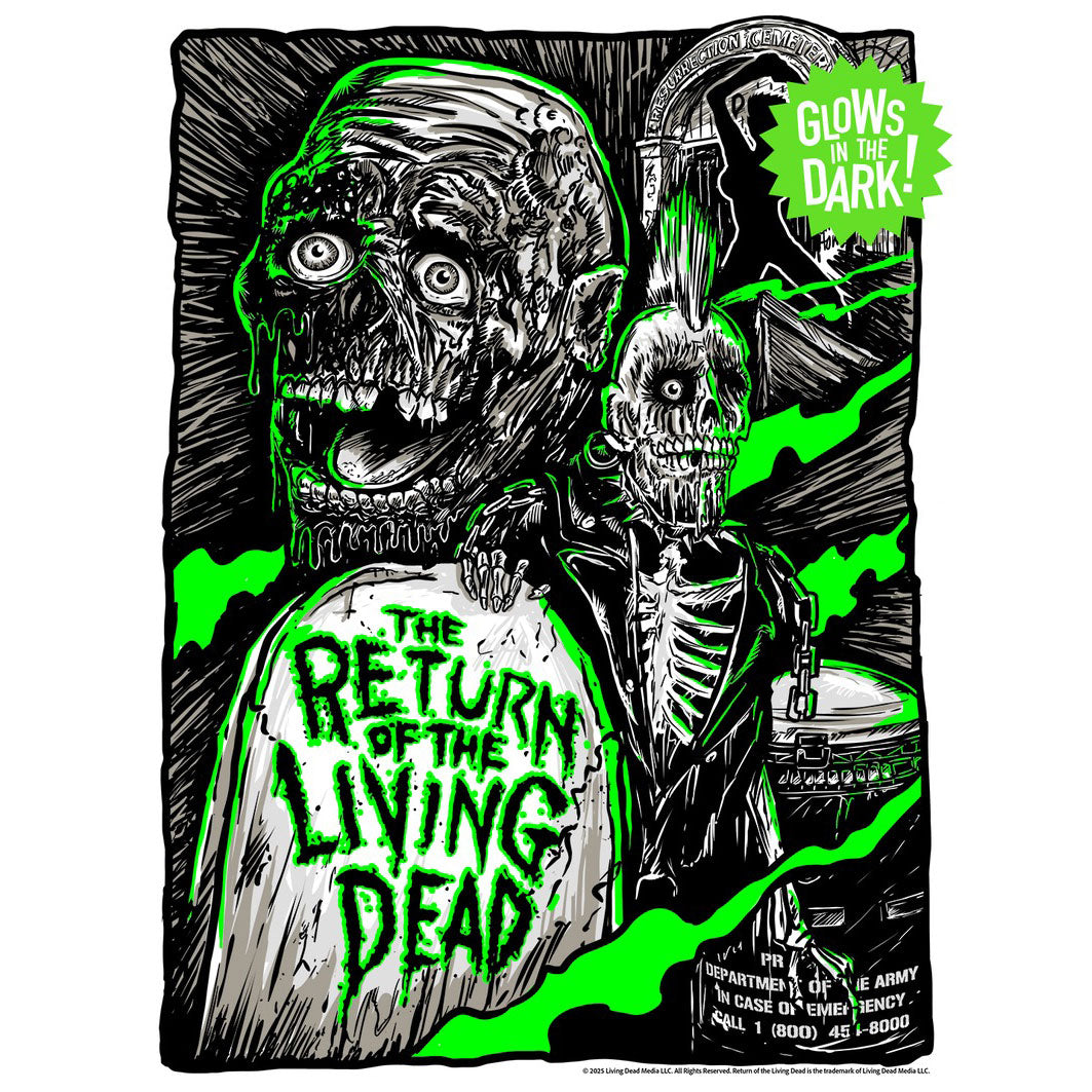 The Return Of The Living Dead by Vertebrae33 (Rockabilia Exclusive) Limited Screenprint