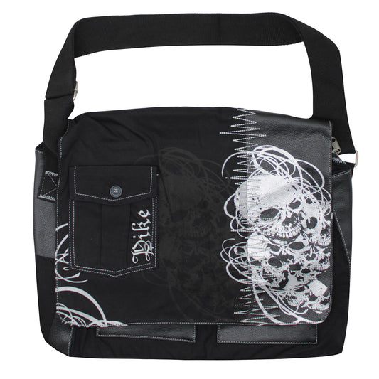 Printed Skulls Messenger Bag