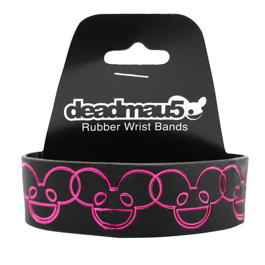 Pink Heads Rubber Bracelet
