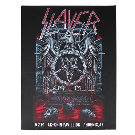 Slayer 5.2.19 Phoenix, AZ by Namsing Limited Screenprint Front
