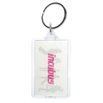 Pink Logo Plastic Key Chain
