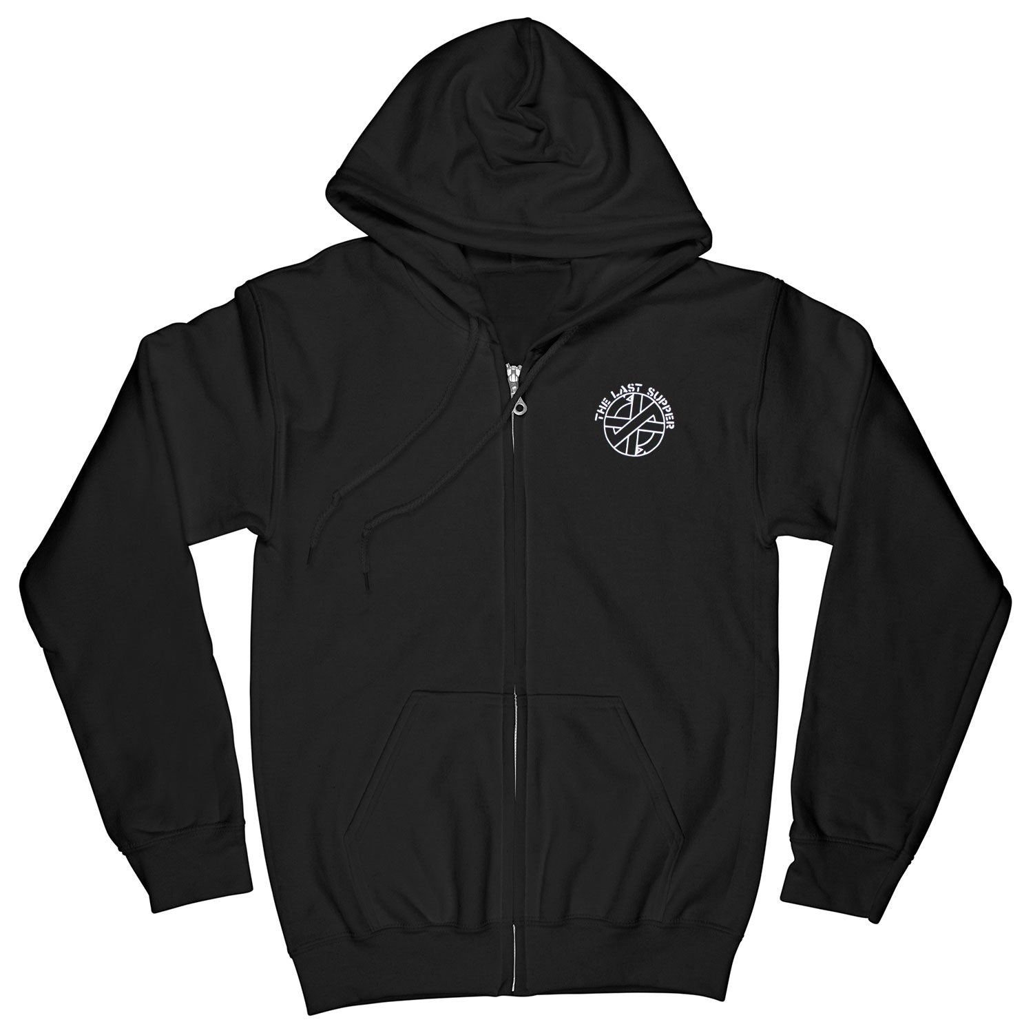 The Last Supper (Steve Ignorant) Zippered Hooded Sweatshirt