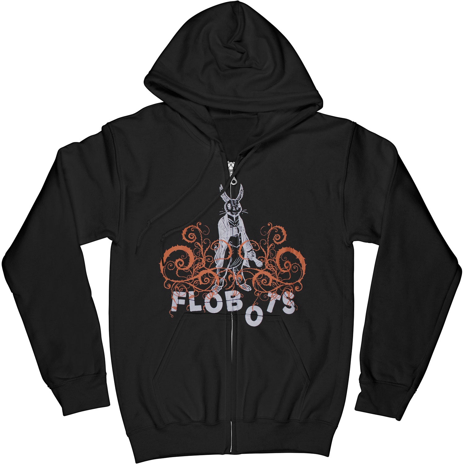 Rabbit Zippered Hooded Sweatshirt