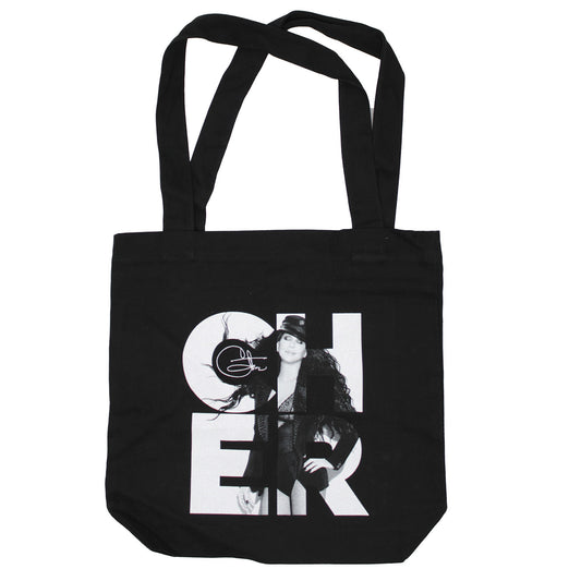 Cher Black And White Denim Tote (16" Wide By 16"Tall) Wallets & Handbags