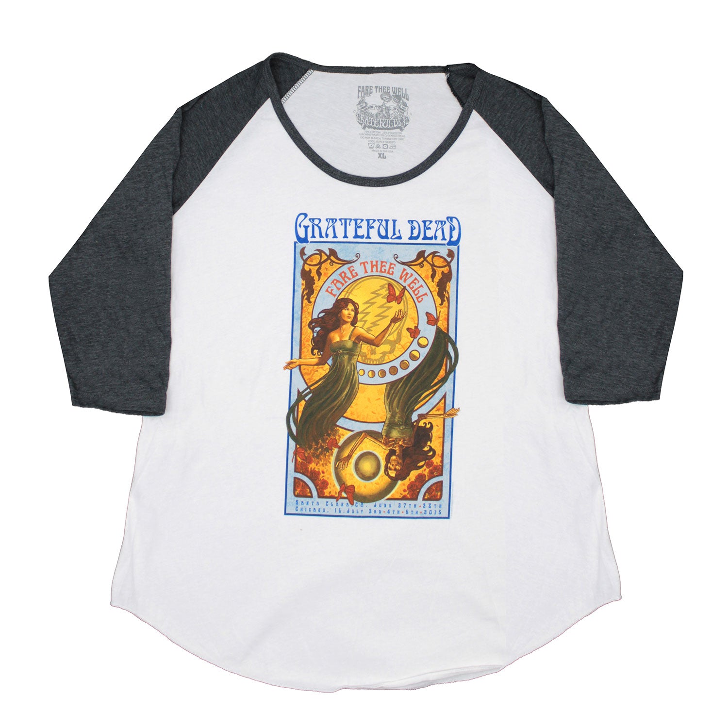 Fare Thee Well Santa Clara Raglan Junior Top