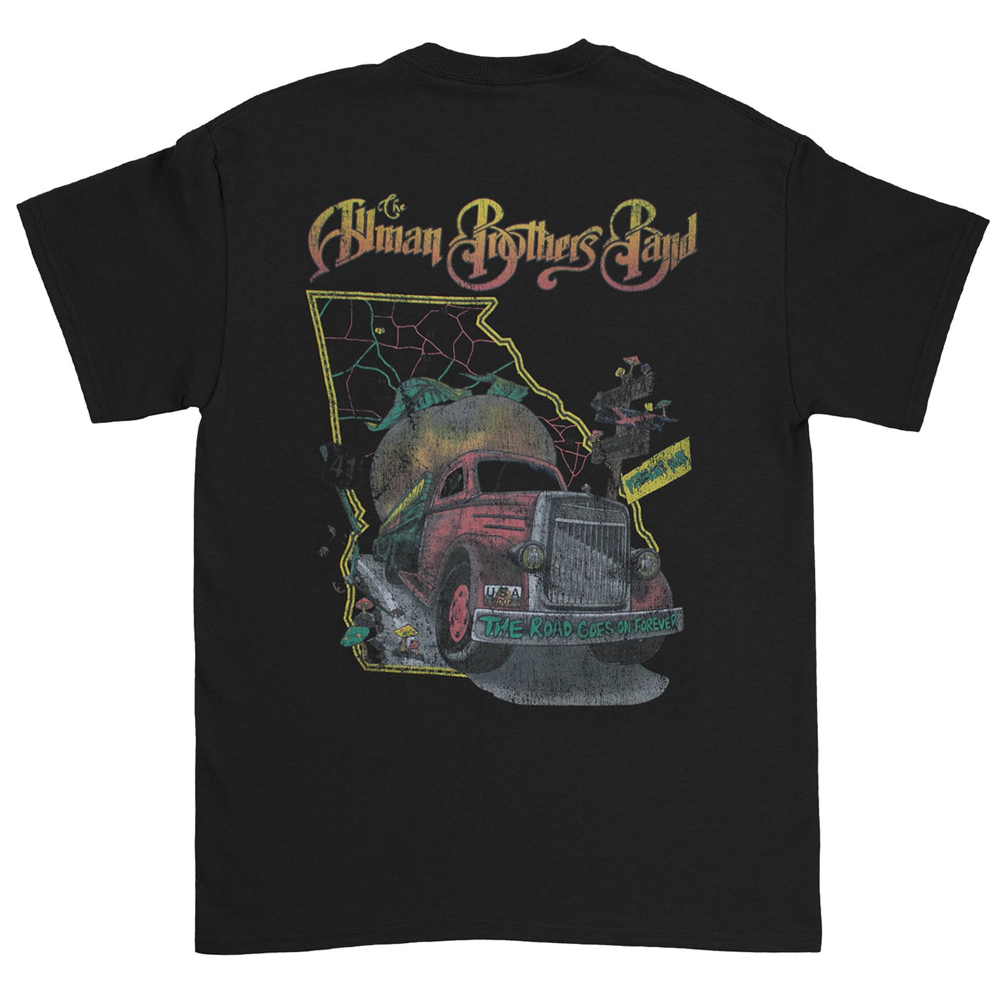 Allman Brothers Road Goes On T-shirt