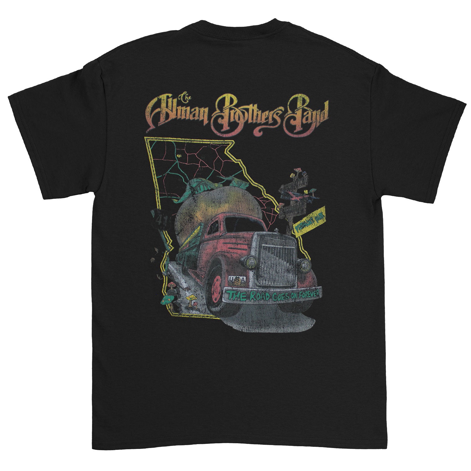 Allman Brothers Road Goes On T-shirt