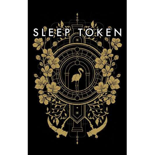 Even In Arcadia Crest Poster Flag