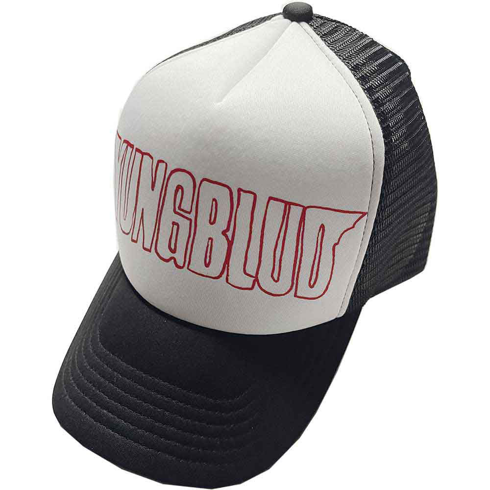 Red Logo Outline Trucker Cap