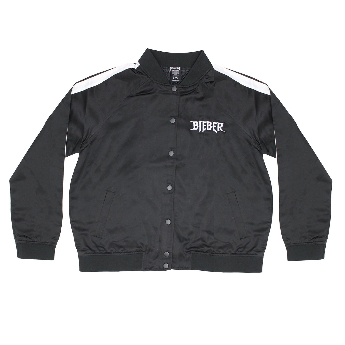 Justin Bieber Purpose Tour Embroidered Satin Jacket Jacket