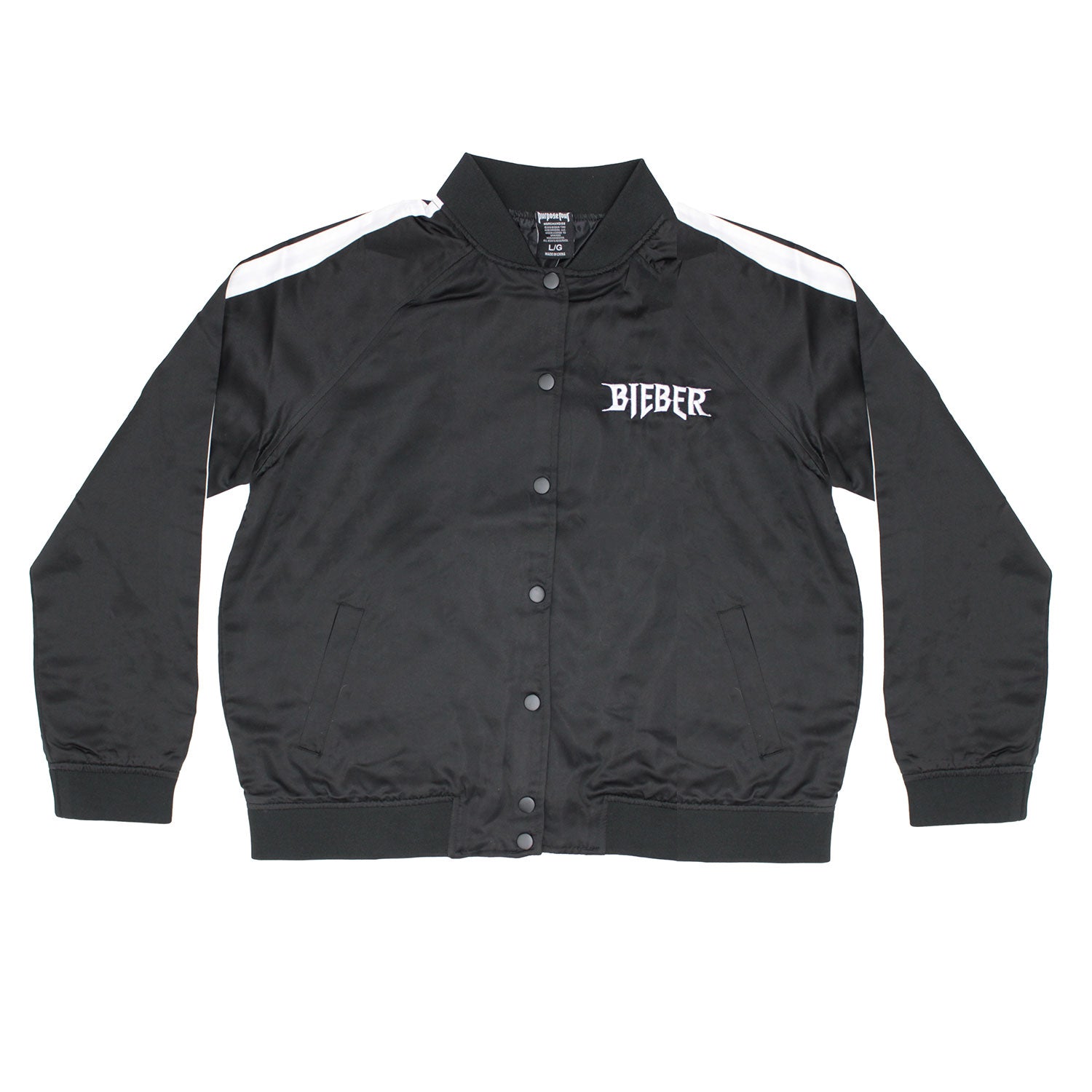 Justin Bieber Purpose Tour Embroidered Satin Jacket Jacket