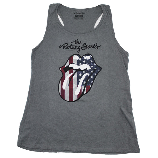 American Flag Classic Tongue Plus Size Tank Womens Tank
