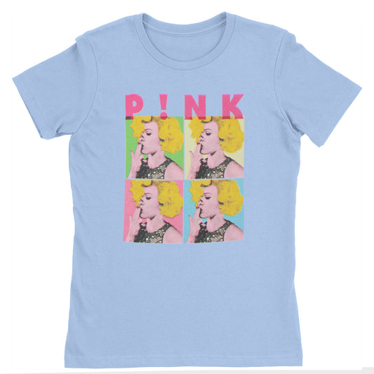 Pink P!nk Retro Squares Junior Top