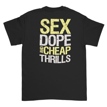 Janis Joplin Sex Dope And Cheap Thrills T-shirt