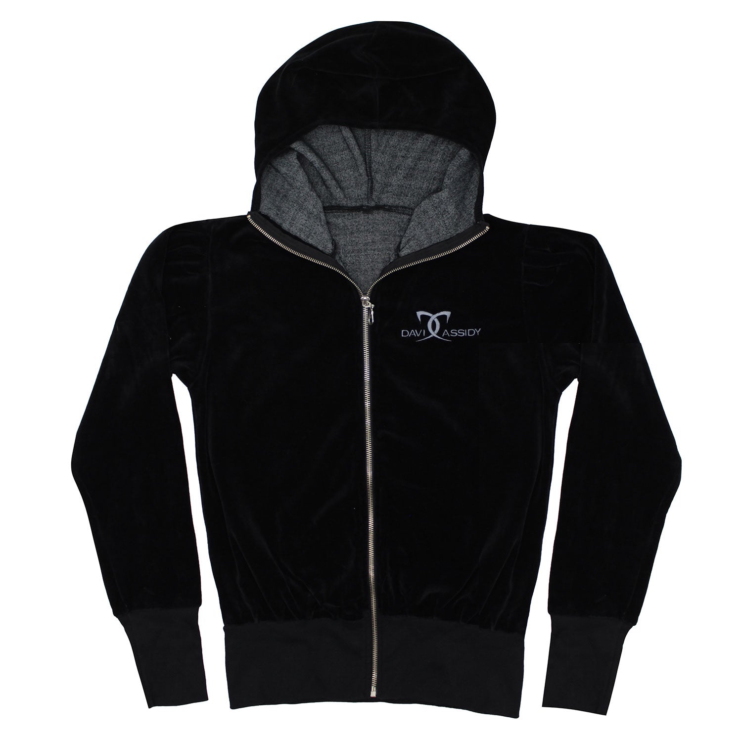 David Cassidy Embroidered DC Pocket Logo Fleece Hoodie Girls Jr Hooded Sweatshirt