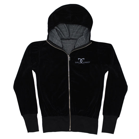 David Cassidy Embroidered DC Pocket Logo Fleece Hoodie Girls Jr Hooded Sweatshirt