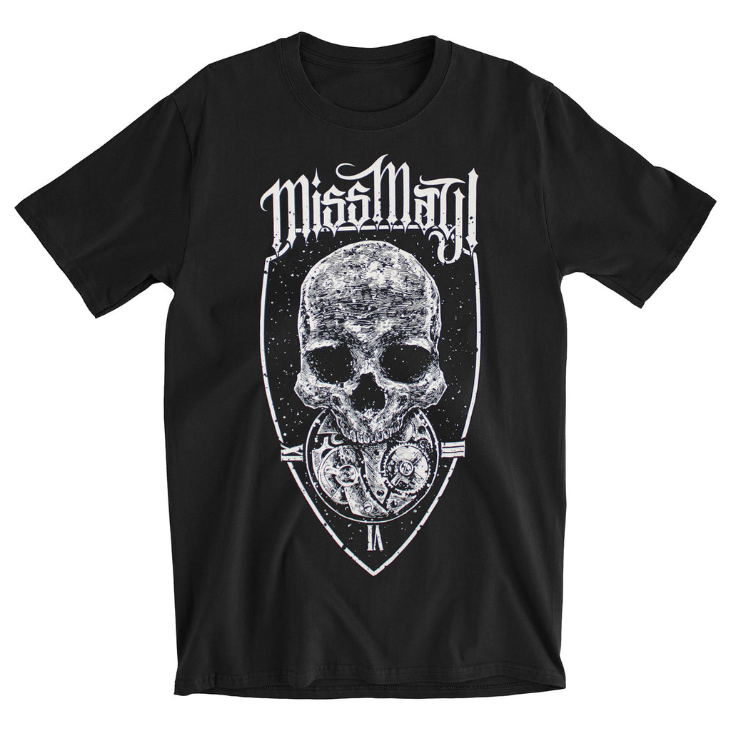 Miss May I Skull Shield T-shirt | Miss May I Merch Store