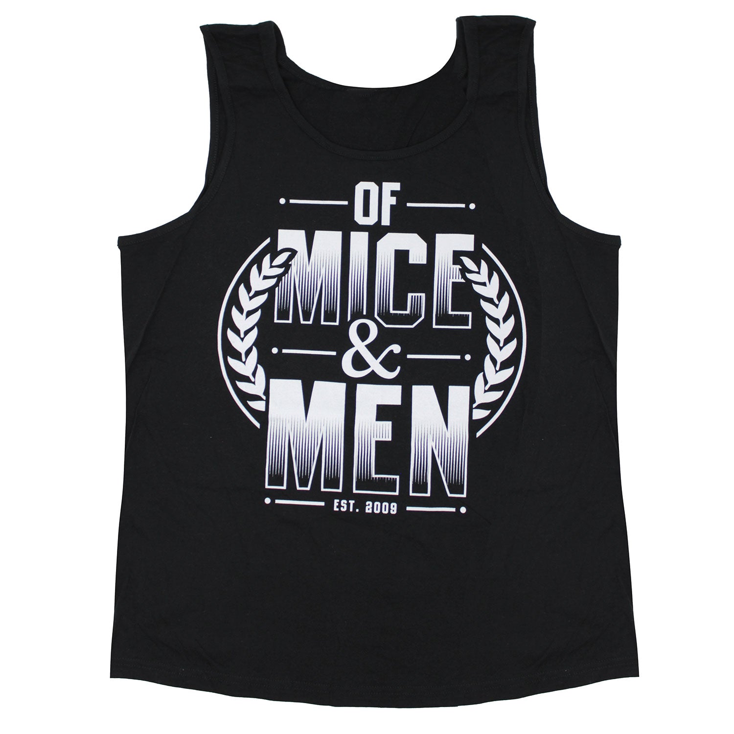 Of Mice & Men Est. 2009 Wreath Logo Mens Tank