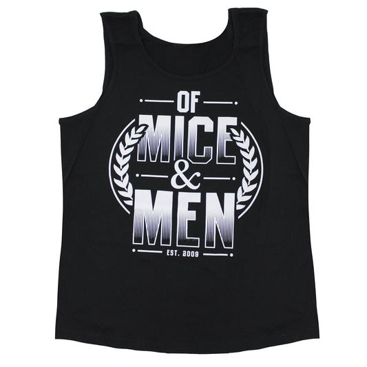 Of Mice & Men Est. 2009 Wreath Logo Mens Tank