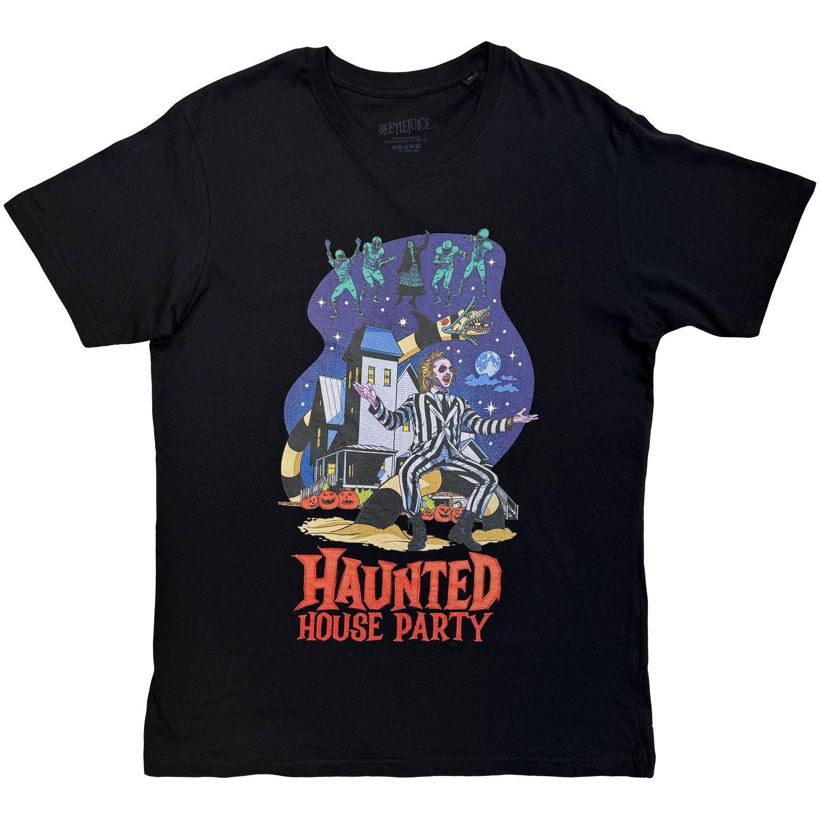 Beetlejuice Haunted House Party T-shirt