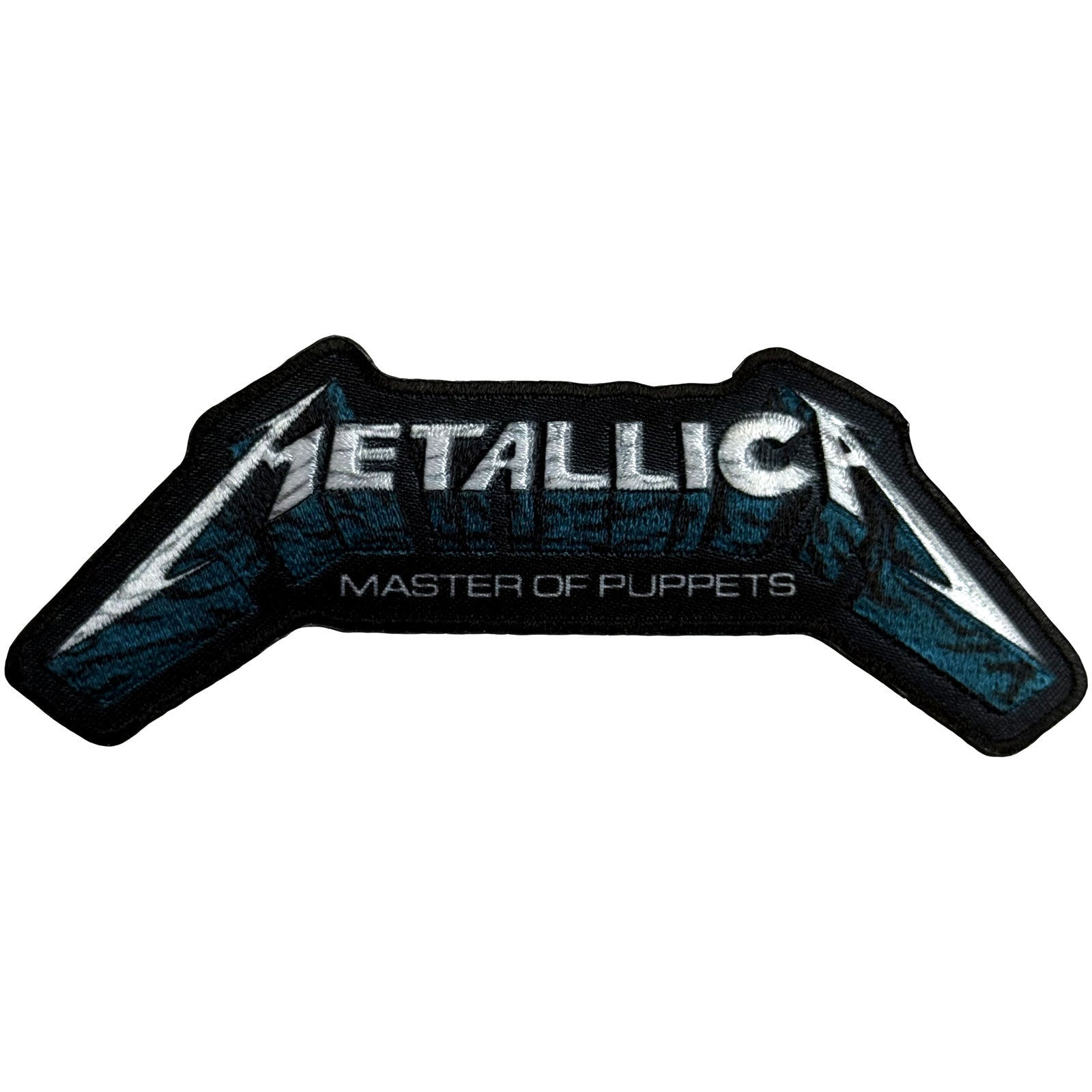 Metallica Master Of Puppets Blue Poster Logo Woven Patch