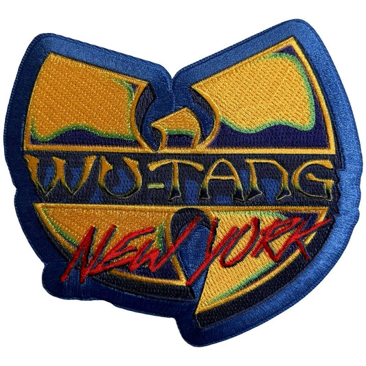 Wu Tang Clan New York Logo Blue Woven Patch