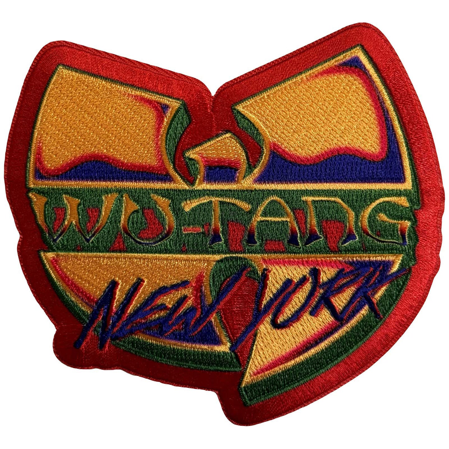 Wu Tang Clan New York Logo Red Woven Patch