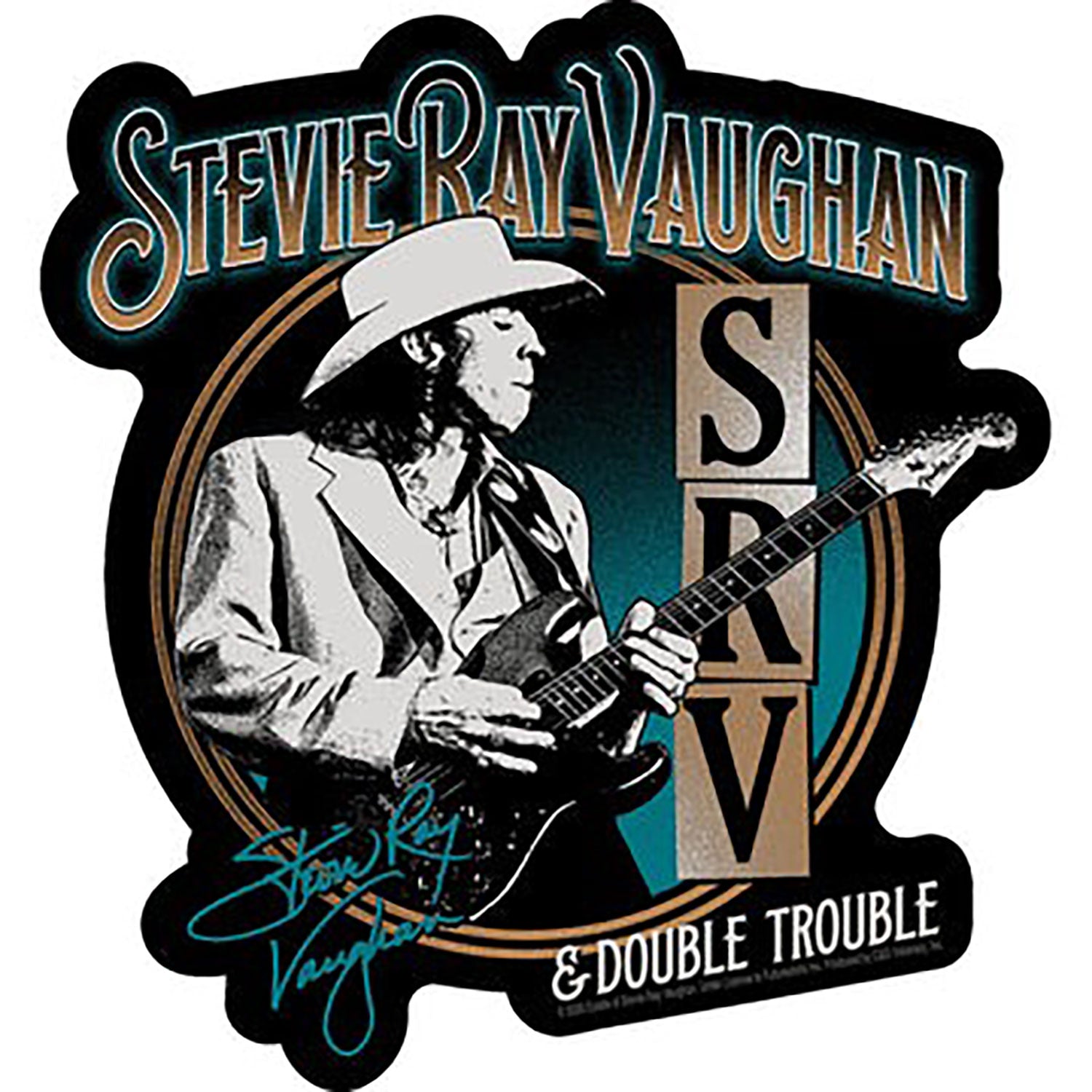Stevie Ray Vaughan Circle Shot Sticker