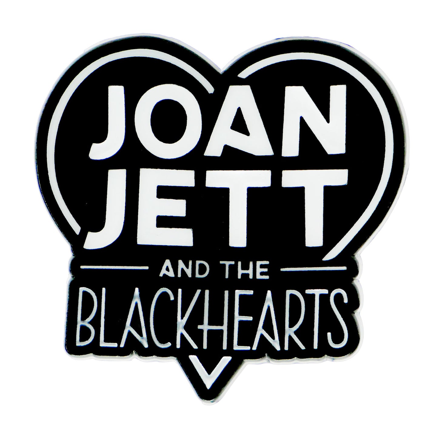 Joan Jett Joan Jett & the Blackhearts Heart Logo Pewter Pin Badge