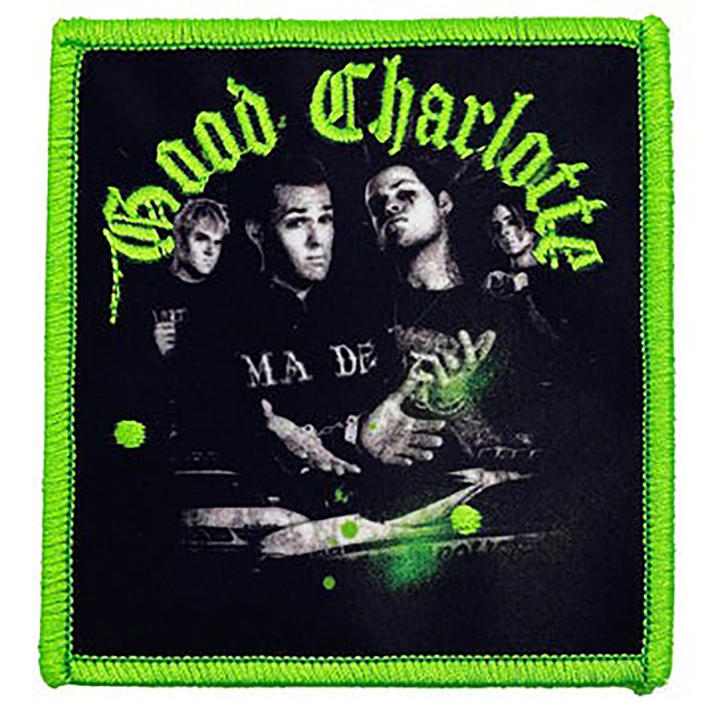 Stencil Photo Embroidered Patch