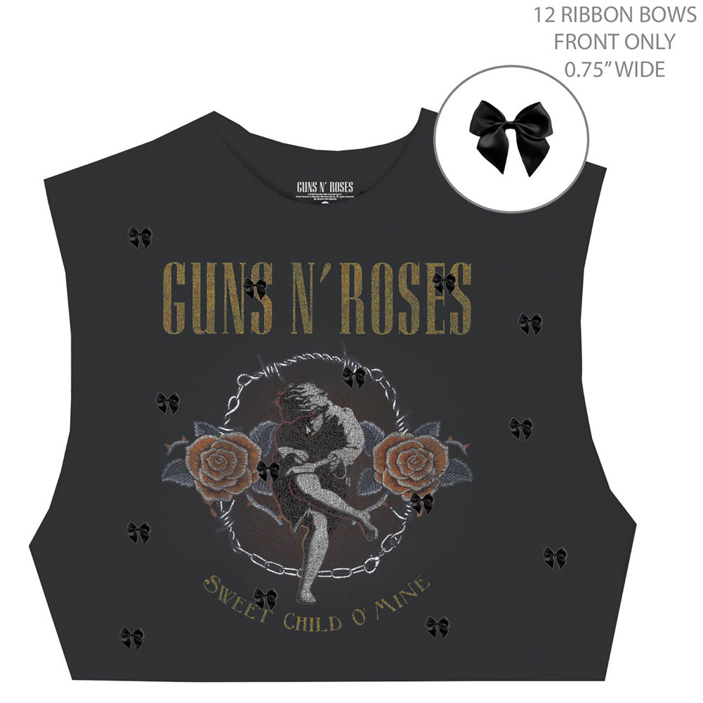 Guns N Roses GNR Sweet Cherub Juniors Crop Top Junior Top