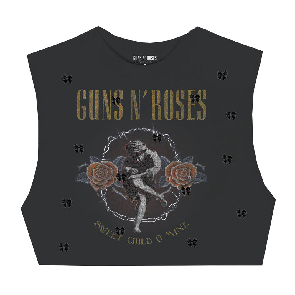 Guns N Roses GNR Sweet Cherub Juniors Crop Top Junior Top
