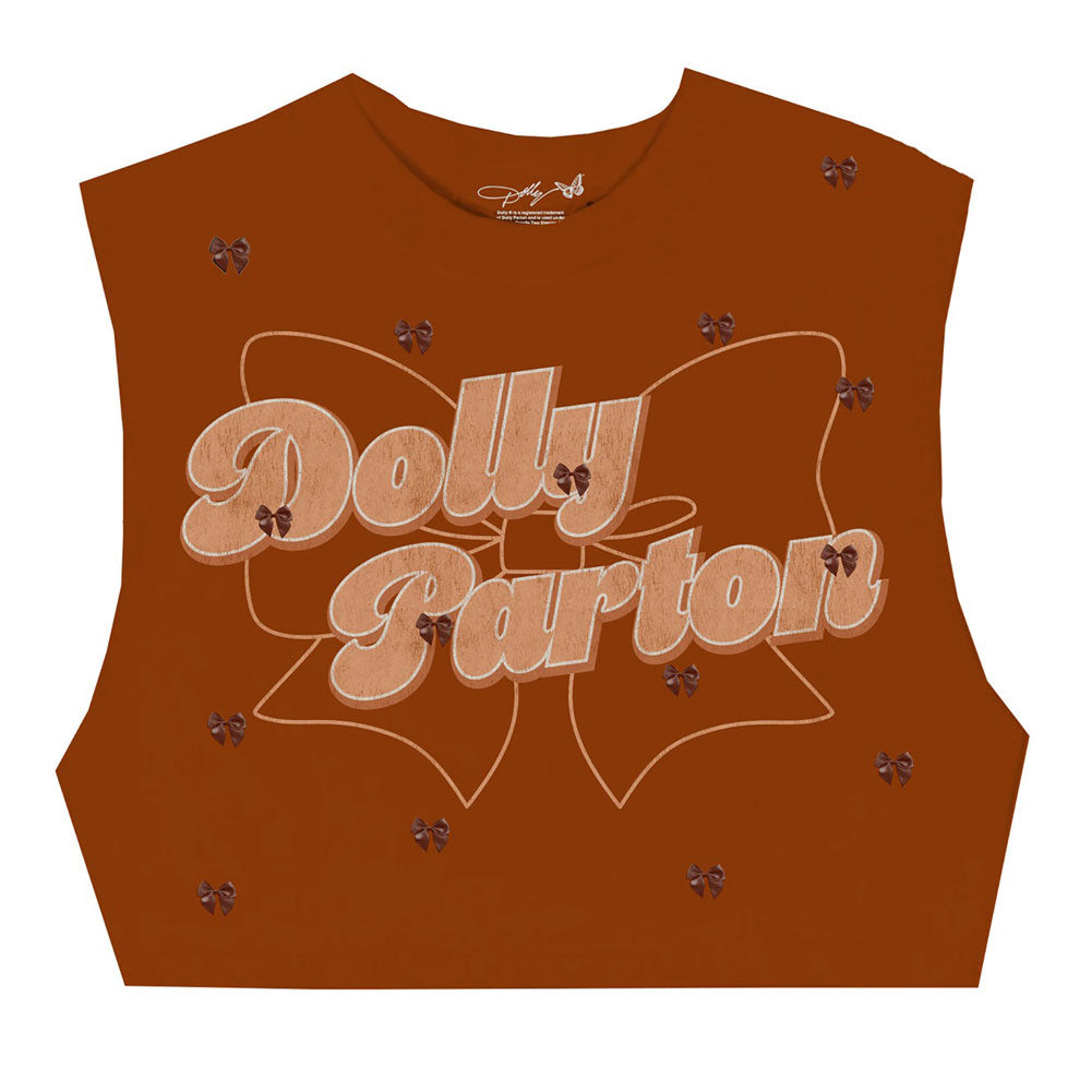 Dolly Parton Dolly Star Bow Juniors Crop Top Junior Top