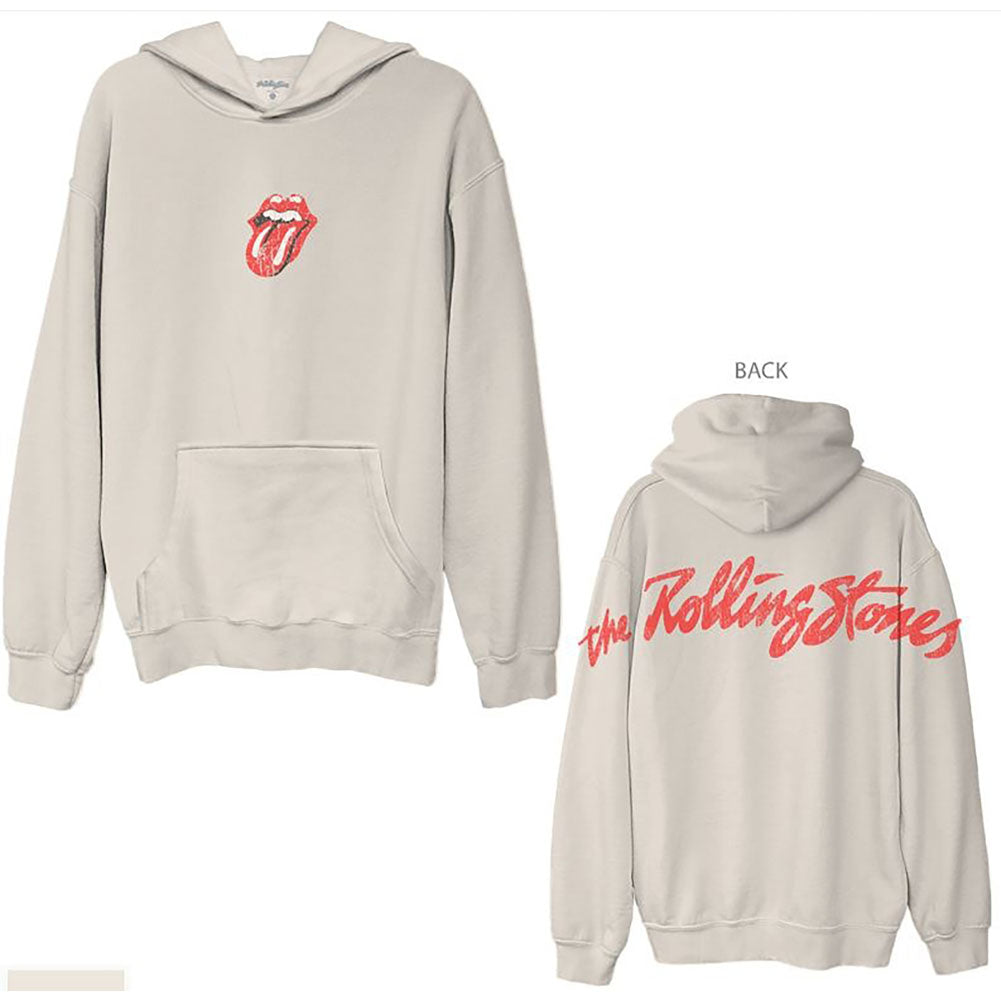 Rolling Stones Tongue/Oversized Back Hoodie Hooded Sweatshirt