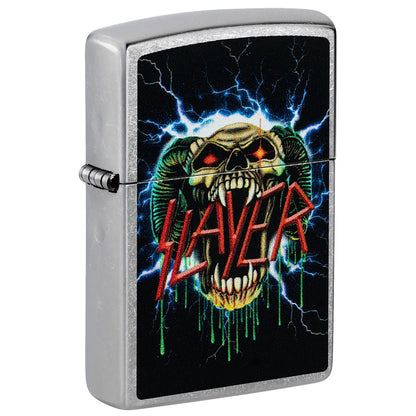 Slayer Lightning Skull Refillable Lighter
