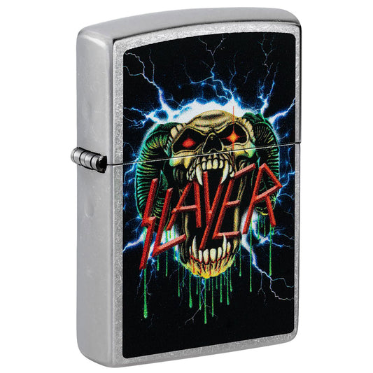 Slayer Lightning Skull Refillable Lighter
