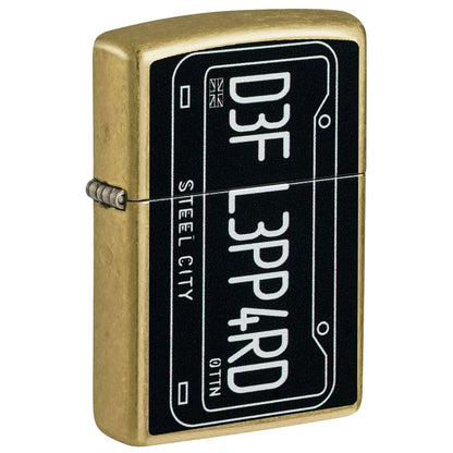 Def Leppard Steel City License Plate Refillable Lighter