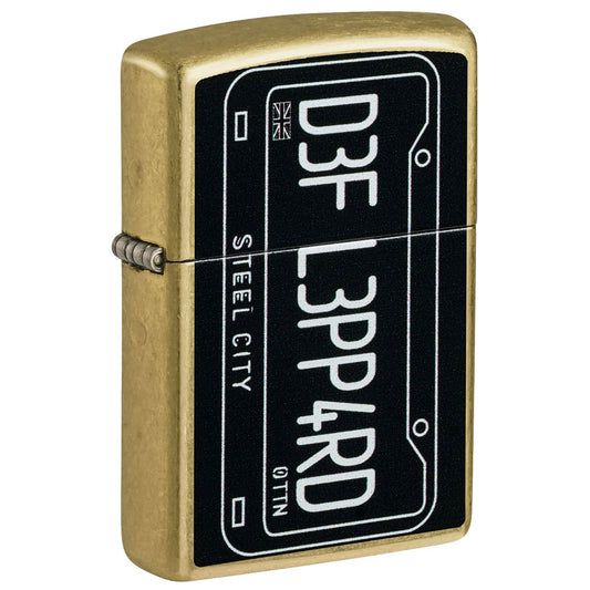 Def Leppard Steel City License Plate Refillable Lighter