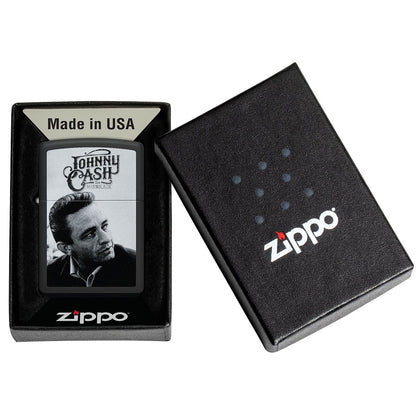 Johnny Cash Vintage Photo Refillable Lighter