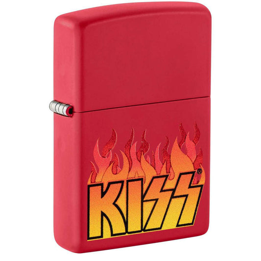 KISS Flaming Logo Refillable Lighter