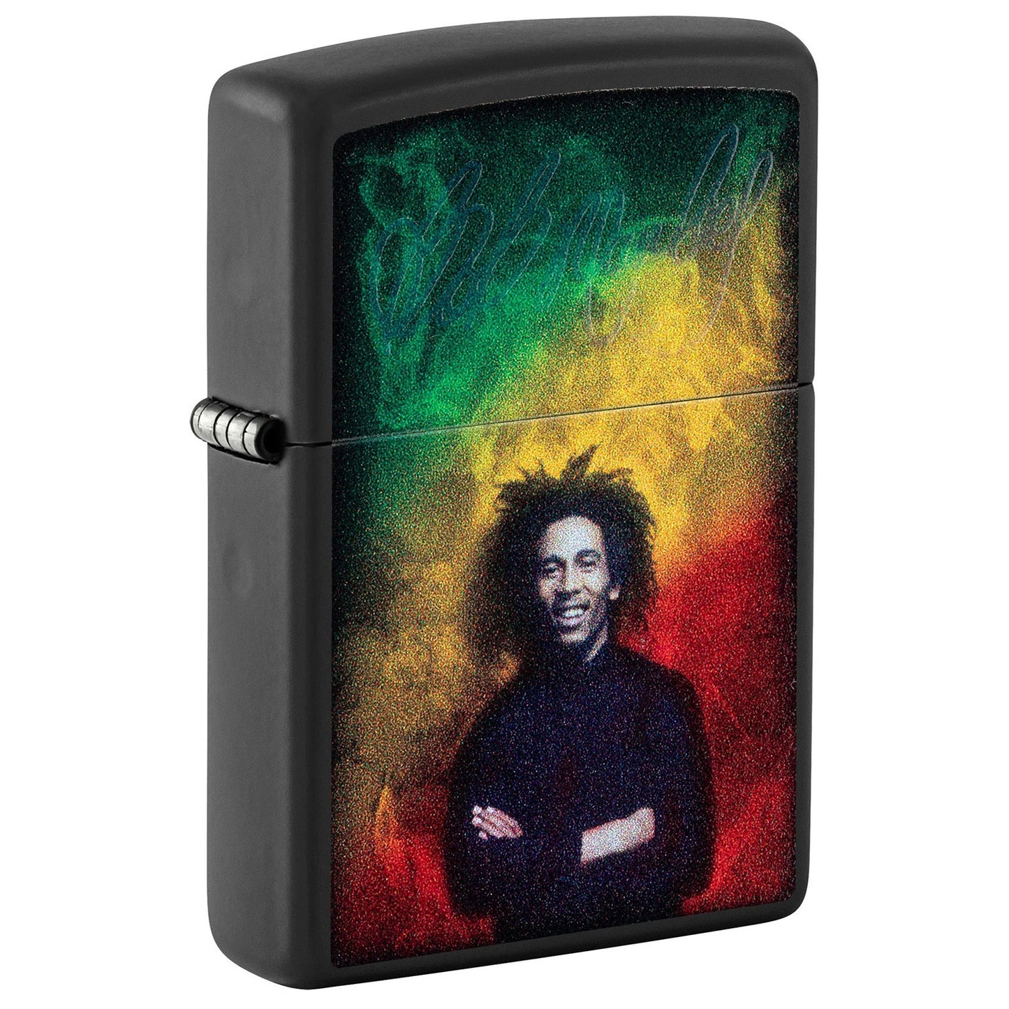Bob Marley Black Light Arms Crossed Refillable Lighter