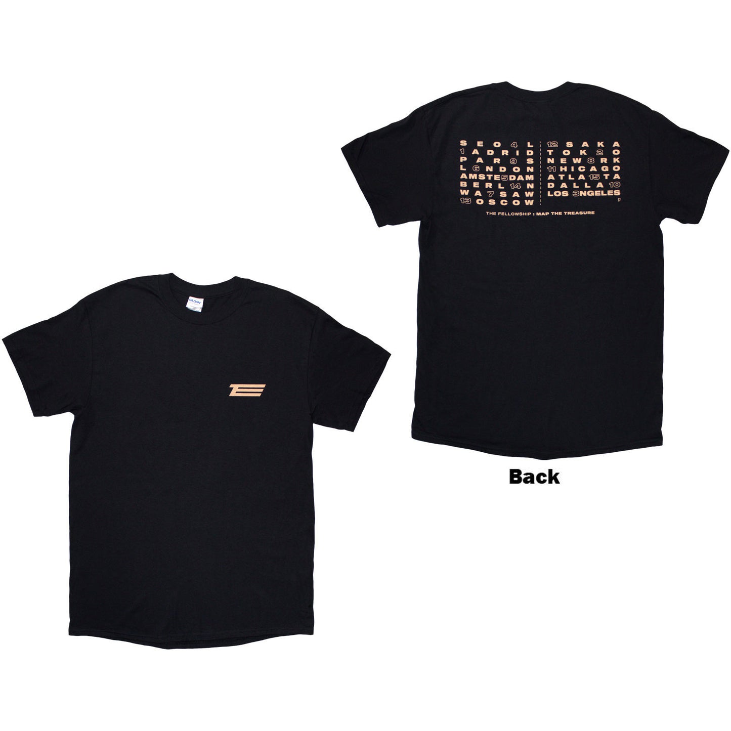 Ateez Fellowship Map The Treasure T-shirt 460360 | Rockabilia Merch Store