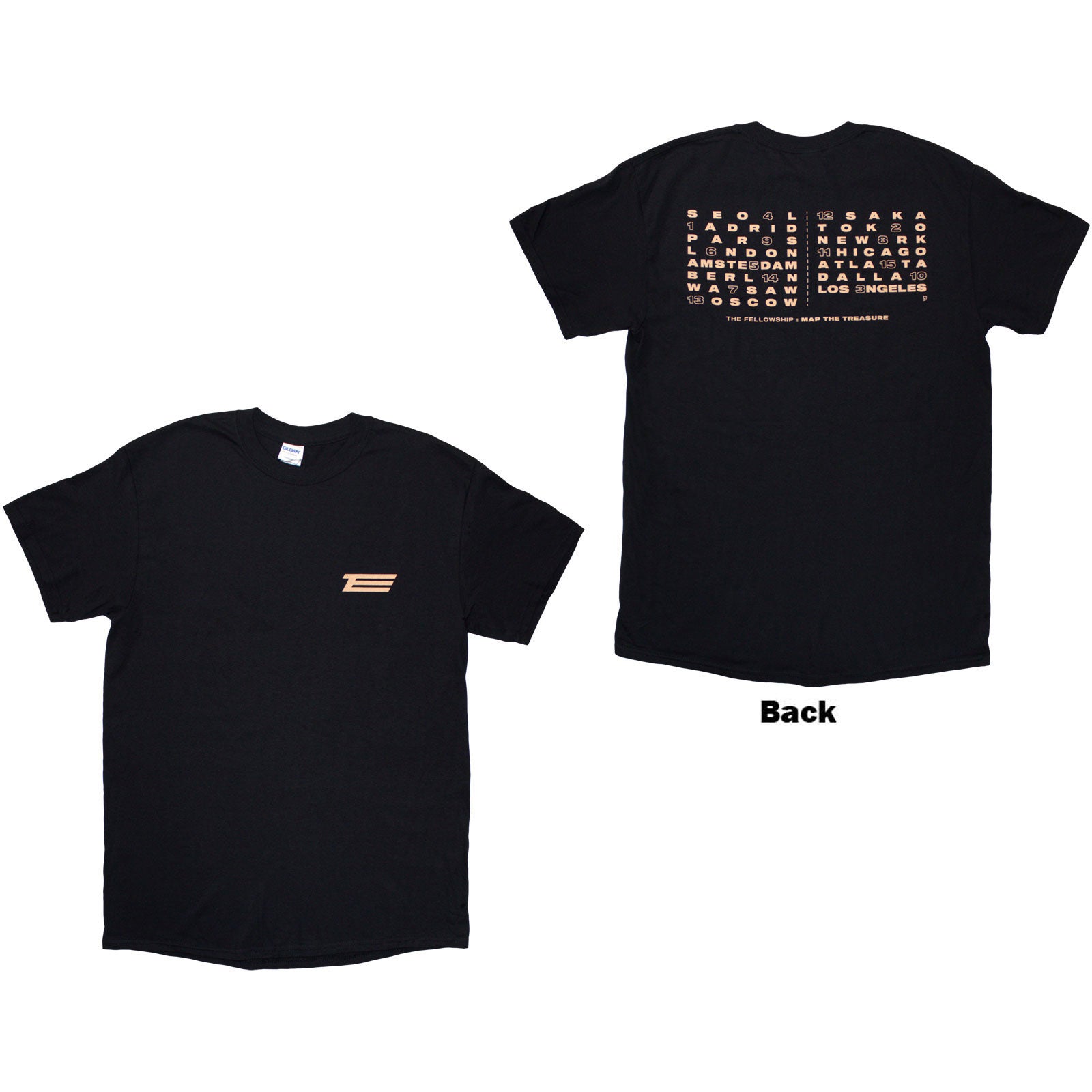 Ateez Fellowship Map The Treasure T-shirt