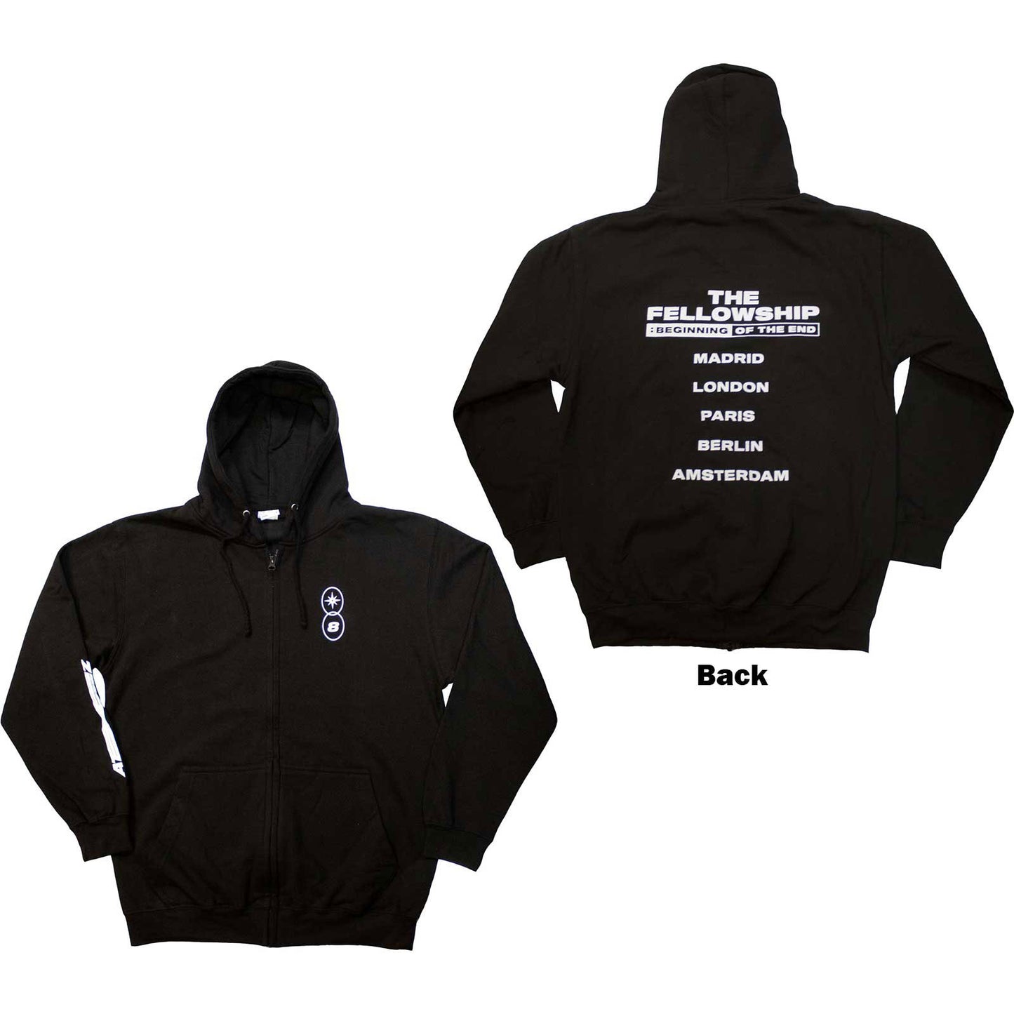 Ateez Fellowship Tour Euro Zippered Hooded Sweatshirt