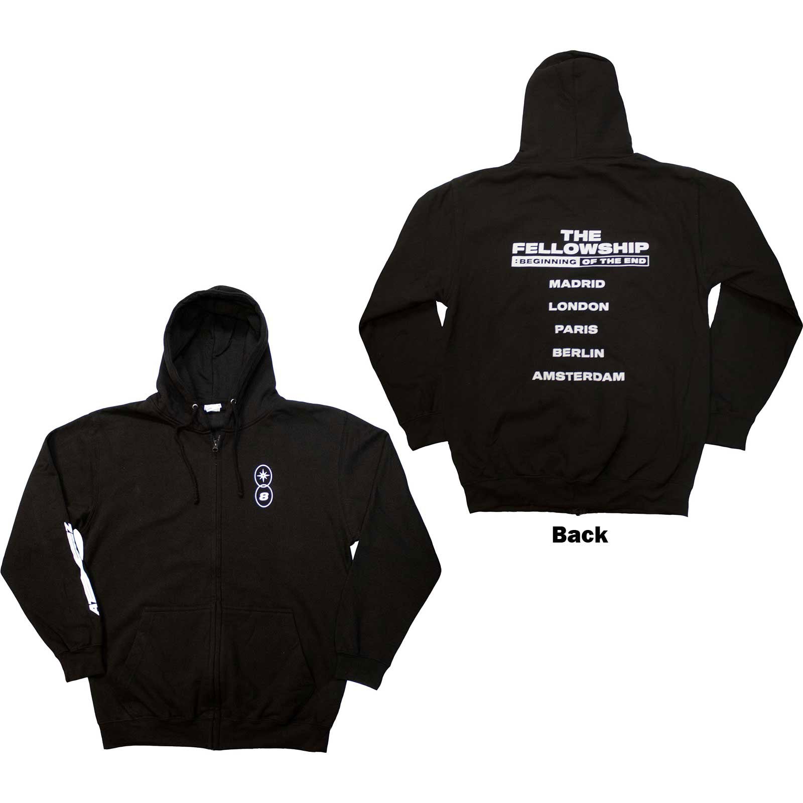 Ateez Fellowship Tour Euro Zippered Hooded Sweatshirt