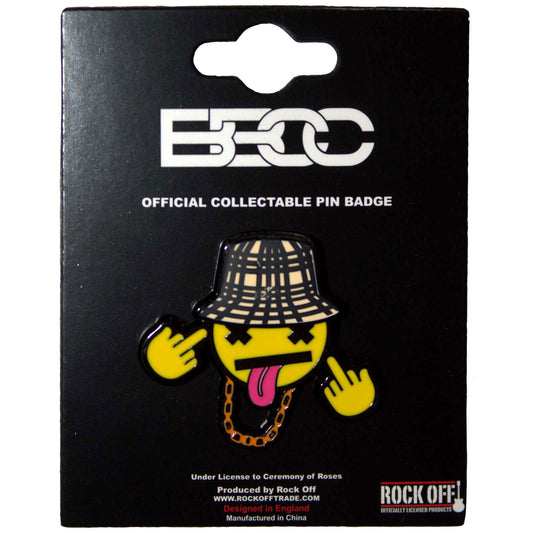 Bad Boy Chiller Crew Disrespectful Emblem Pewter Pin Badge Front