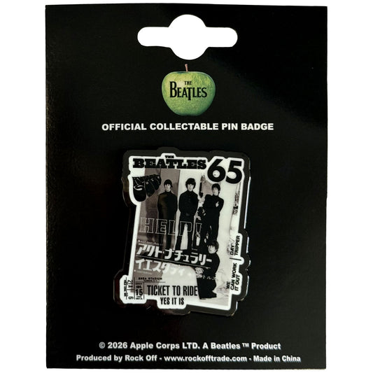 Beatles 1965 Pewter Pin Badge