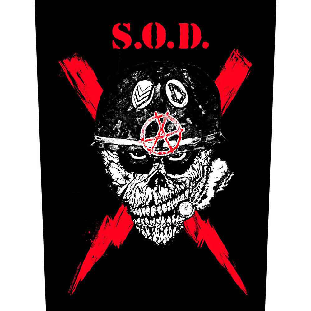 Stormtroopers Of Death Scrawled Lightning Back Patch