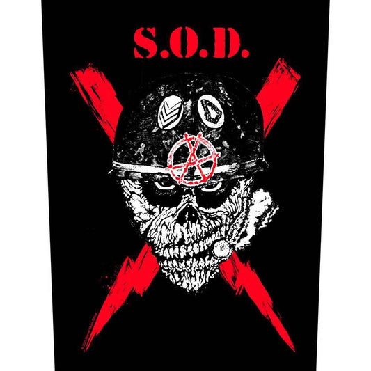 Stormtroopers Of Death Scrawled Lightning Back Patch